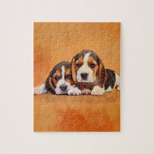 Cute Beagle puppies Jigsaw Puzzle
