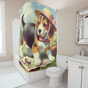 Cute Beagle Puppy Painting