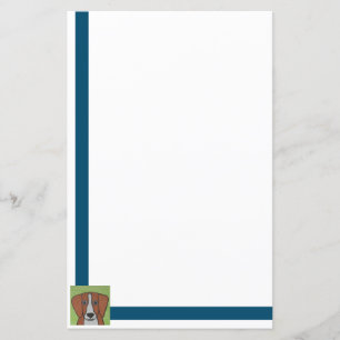 Cute Beagle Stationery Paper