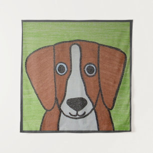 Cute Beagle Tapestry