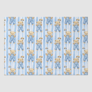 Cute Bear and baby boy  Tissue Paper