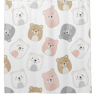 Cute Bear and Hearts -- Pastel Nursery (2)