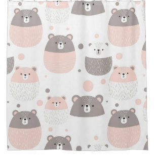 Cute Bear and Hearts -- Pastel Nursery (3)