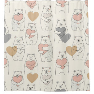 Cute Bear and Hearts -- Pastel Nursery (4)