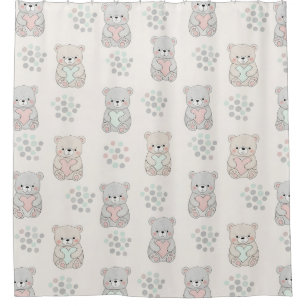 Cute Bear and Hearts -- Pastel Nursery (8)