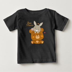 Cute bear and rabbit baby T-Shirt
