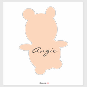 Cute Bear Any Colour Name Car
