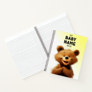 Cute Bear Baby Name Book