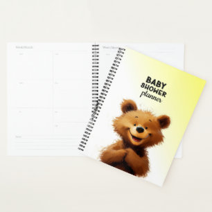 Cute Bear Baby Shower Planner