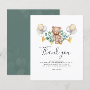 Cute Bear Baby Shower Thank You