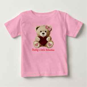cute bear baby's first valentines bodysuit T-Shirt