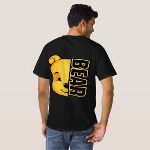 Cute Bear Back Print T-Shirt
