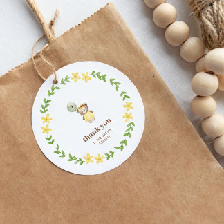 Cute Bear Birthday Favour Tags