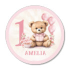 Cute Bear Birthday Pink Favours Hershey®'s Kiss