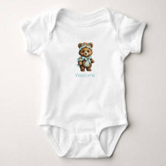 Cute Bear Bodysuit Personalize.