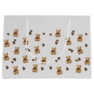 cute bear cartoon pattern large gift bag