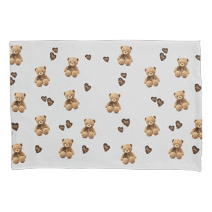cute bear cartoon pattern pillowcase
