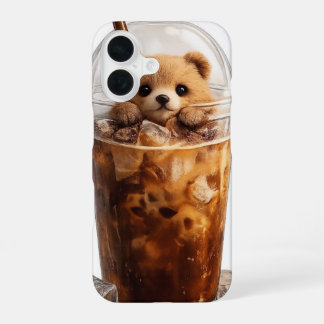 Cute Bear Coffee iPhone Case | Aesthetic Animal