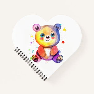 Cute Bear Cool Teddy positive Notebook