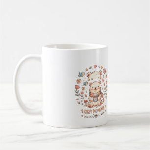 Cute Bear Cozy Moments Coffee Mug Design - Warm Co