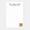 Cute Bear Cub Personalized Note Pad