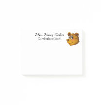 Cute Bear Cub Post It Notes