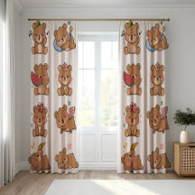 Cute Bear Curtain | Adorable Nursery and Kids Room
