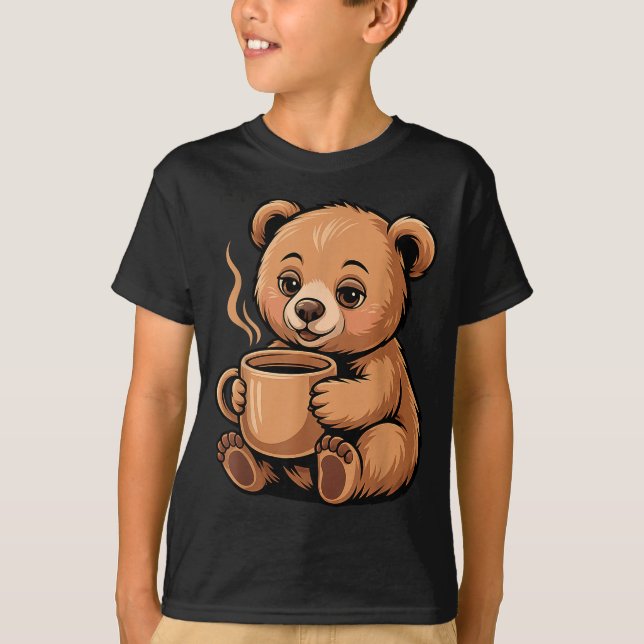 Cute Bear Design For Bear Lover And Bear  T-Shirt (Front)