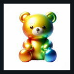 Cute Bear Doll Wall Art Poster for Cozy Kids Room<br><div class="desc">Add warmth, charm, and adorable personality to your space with this cute bear doll wall art poster. Featuring a soft and lovable teddy-inspired character with a cozy aesthetic, this square wall art creates a sweet and comforting atmosphere for bedrooms, nurseries, playrooms, dorms, and modern aesthetic interiors. The gentle design and...</div>