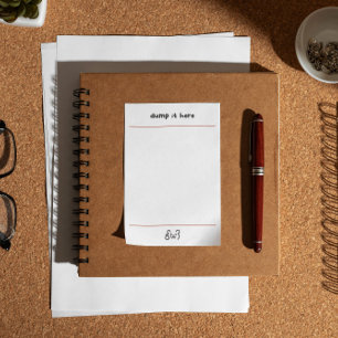 Cute bear dump it here  post-it notes