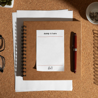 Cute bear dump it here  post-it notes