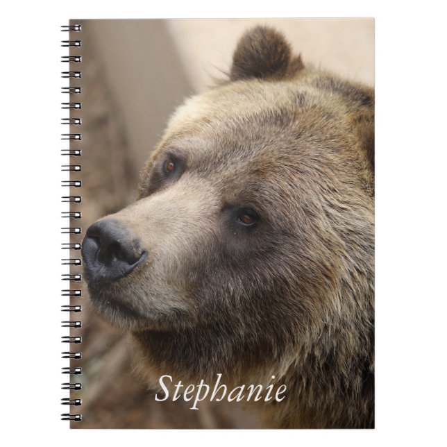 Cute Bear Face Notebook (Front)