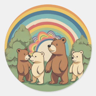 Cute Bear Family Sticker