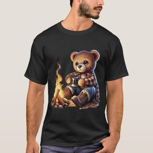 cute bear Father's Day birthday shirt (Front)