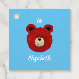 Cute bear favour tags