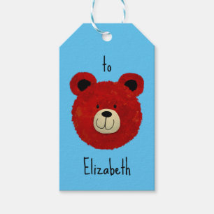 Cute bear gift tags