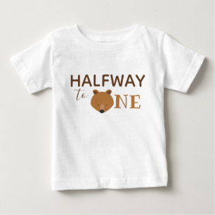 Cute Bear Half Birthday Baby T-Shirt