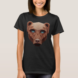 Cute Bear Head Polygon Low Poly Bears 1 T-Shirt
