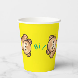 Cute Bear Hi Paper Cups   Kawaii Party Cups