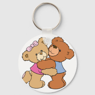 Cute Bear Hug Bears Keychain