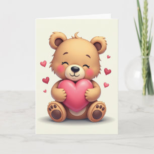 Cute Bear Love Hugs Card