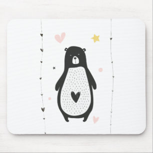 Cute Bear Mouse Pad