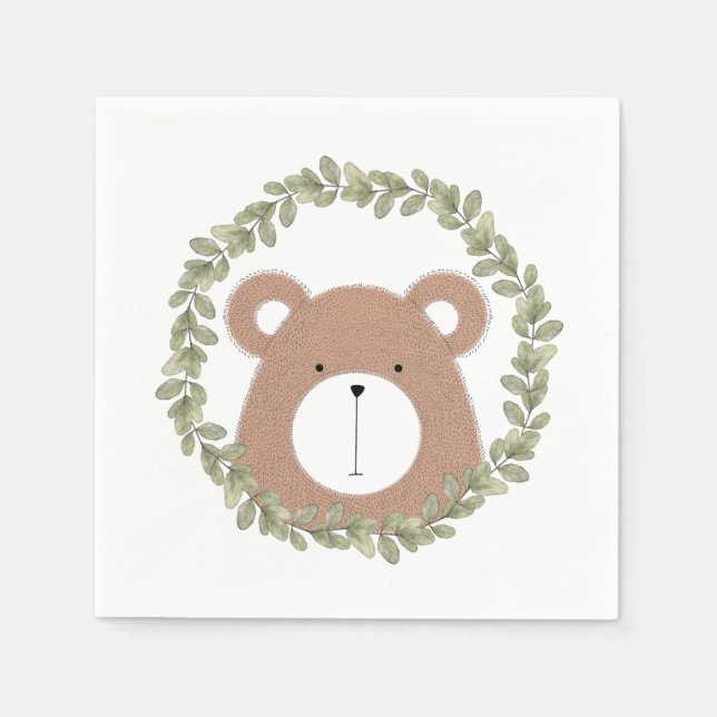 Cute Bear Napkins (Front)