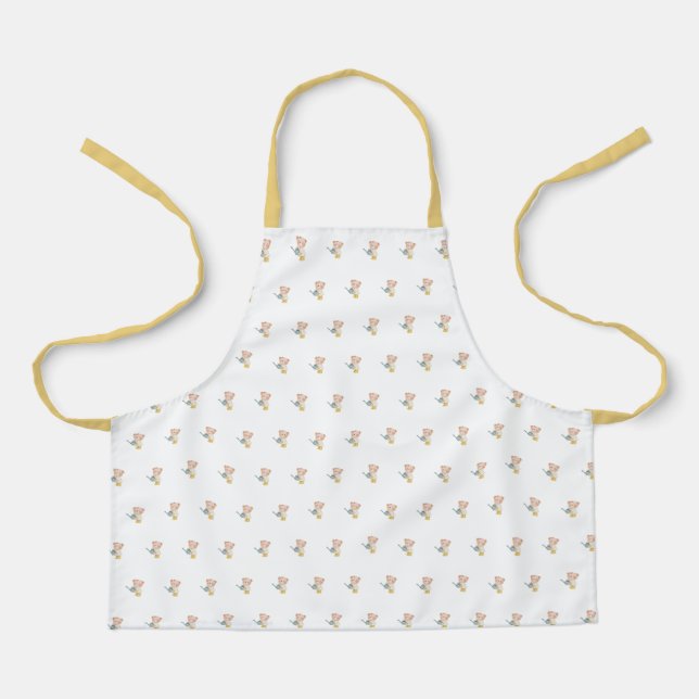 Cute Bear Pattern Apron (Front)