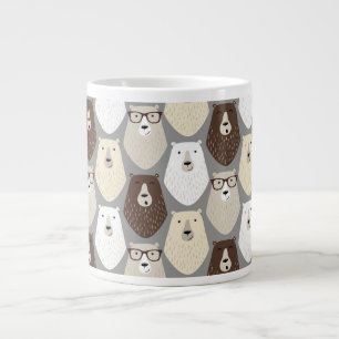 Cute Bear Pattern Fathers Day Gift Specialty Mug