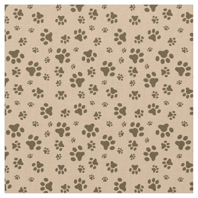 Cute bear paw pattern camper cabin material fabric (Close Up)
