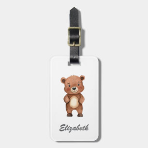 Cute Bear Personalized Kid's Luggage Tag
