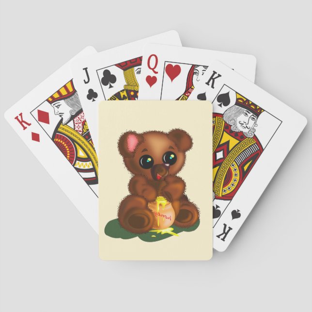 Cute Bear Playing Cards (Back)