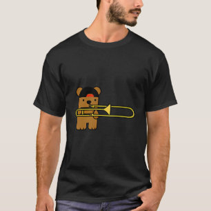 Cute Bear Playing Trombone T-Shirt