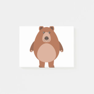 Cute bear post-it notes